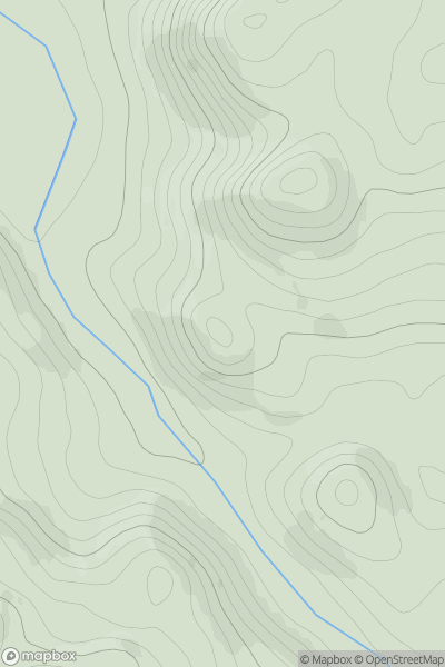 Thumbnail image for Torr Mor [Loch Maree to Loch Broom] [NG972898] showing contour plot for surrounding peak